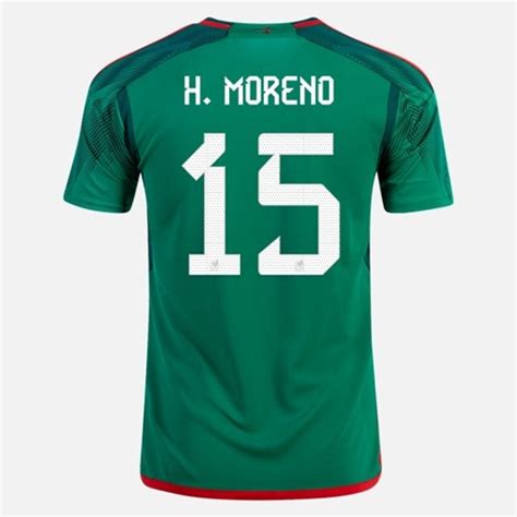 Maillot De Foot Mexique H Moreno 15 Domicile 2022 Haute Qualite