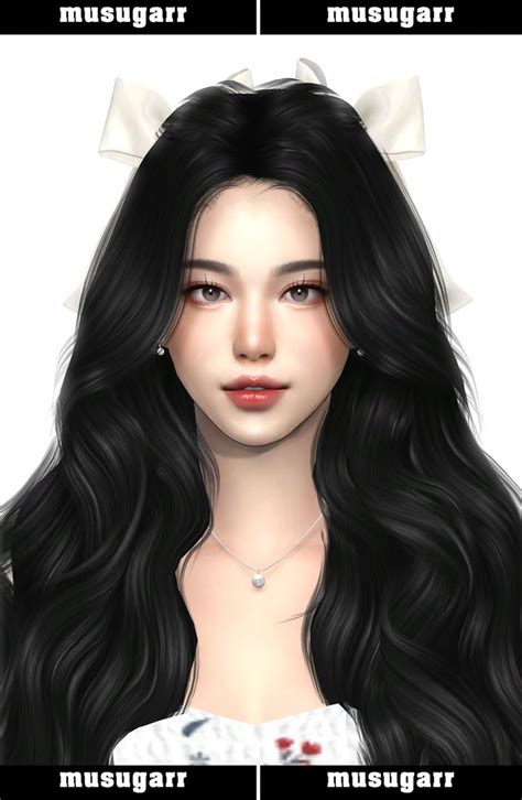 Chaya Sims Dump Preview Musugarr X Maamuang Sims Hair The