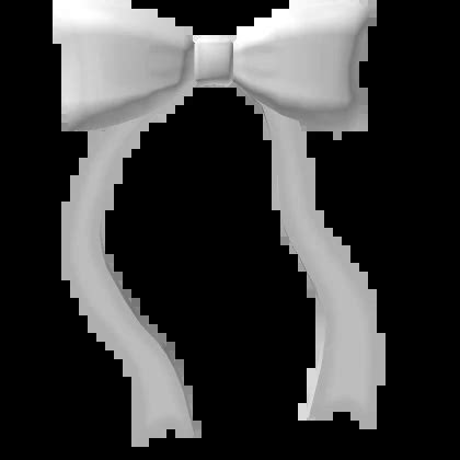 White Kitten Tail Bow Roblox Item Rolimon S