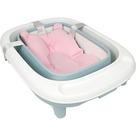 Baignoire pliable bébé pliante évolutive avec coussin de bain HOMPOT