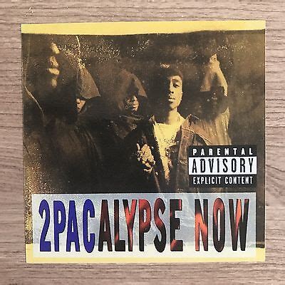 2pac Tupac Shakur 2pacalypse Now Album Cover 4" Wide Vinyl Sticker ...