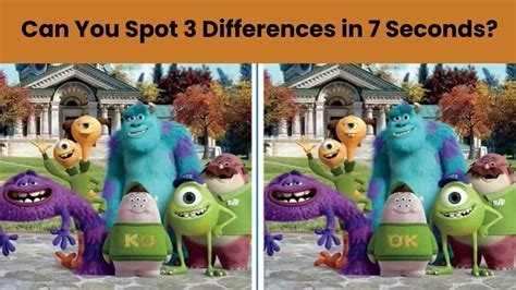 Spot The Difference Can You Spot 3 Differences Between The Two Images In 7 Seconds