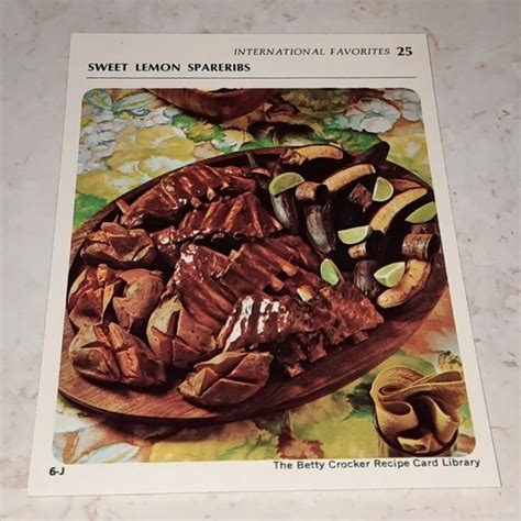 Other The Betty Crocker Recipe Card Library Replacement Card International Favs 1971 Poshmark