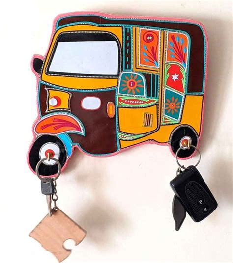 Buy Rickshaw Model Key Holder For Wall By Urbantruckart In Pakistan