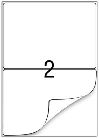 210 x 148 mm 100 Hojas Etiquetas autoadhesivas de envío A4 Etiquetas