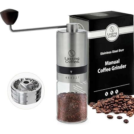 Lasting Coffee Manual Coffee Grinder With Stainless Steel Burr