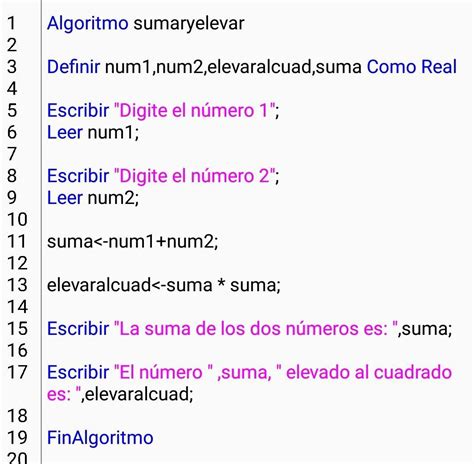 Escribe Un Algoritmo Y Realiza El Diagrama De Flujo Para Elevar Al