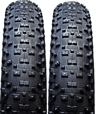 Two Pack Vee Studded Snowshoe Xl X Folding Fat Bike Tires