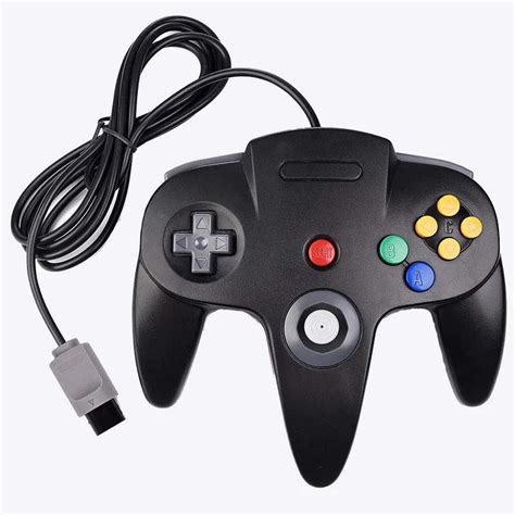 Nintendo 64 N64 Generic Black Wired Controller From 2p Gaming