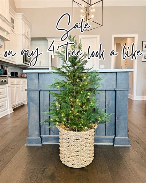 Faux Potted Hemlock Small Pre Lit Curated On Ltk