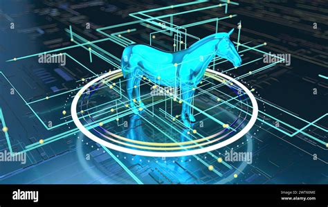 Trojan horse computer virus, conceptual illustration Stock Photo - Alamy