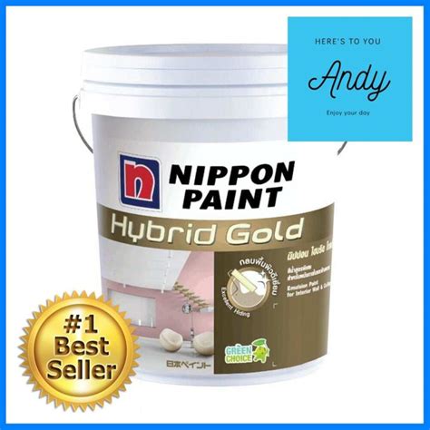 สีน้ำทาภายใน Nippon Paint Hybrid Gold Pearl White 5 แกลลอนwater Based