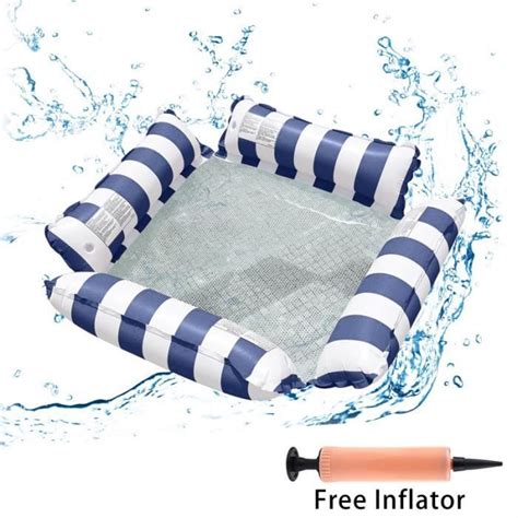 Hamac Flottant Gonflable En Pvc Pour Adulte Lit Balanoire Mailles Ray