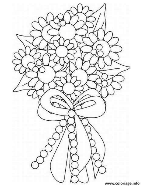 Coloriage Bouquet De Fleurs Pour Mariage JeColorie