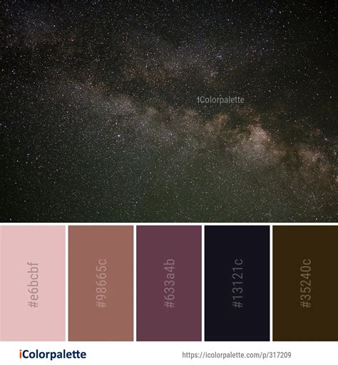 Color Palette Ideas From Sky Galaxy Nature Image Icolorpalette