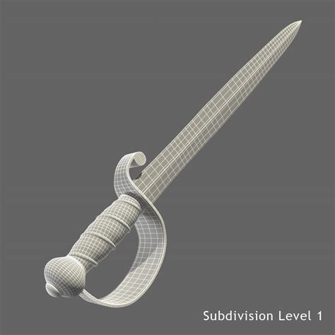 Cutlass Sword 3d模型 39 Max Fbx Obj Free3d