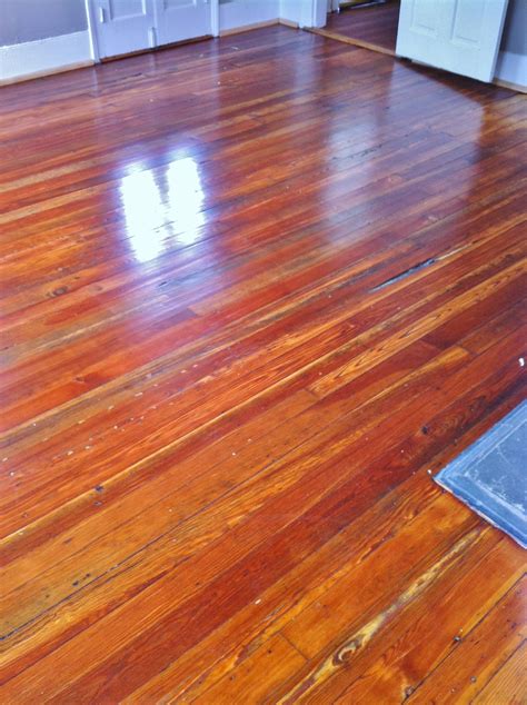 100 Year Old Pine Floors After Theyve Been Re Sanded And Finished With