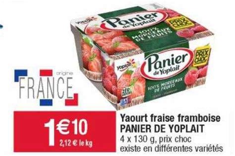 Offre Yaourt Fraise Framboise Panier De Yoplait Chez Cora