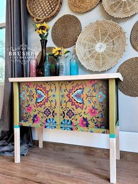 Latin Floral Transfer Rub On Transfer Furniture Transfer Belles And