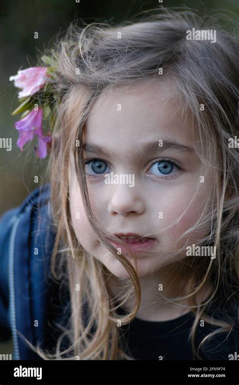 Sofia, baby girl with blue eyes and blonde hair Stock Photo - Alamy