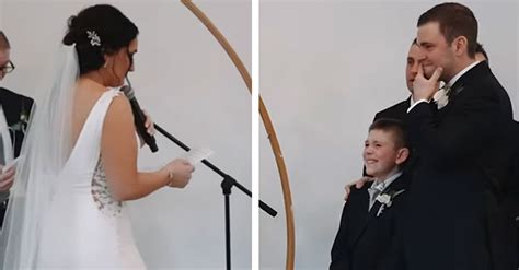 Bride Surprises Stepson With Special Vow Mid Ceremony And Now Were All