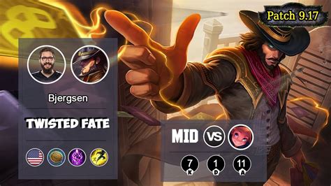 TSM Bjergsen Twisted Fate MID Vs Zoe LOL S9 NA Challenger Full