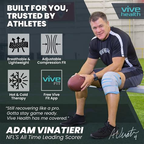 Vive Knee Ice Pack Wrap Cold Hot Gel Compression Brace For Pain Relief Support Strap For