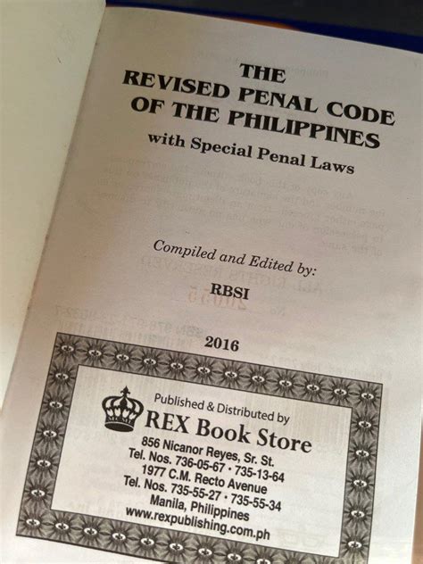 The Revised Penal Code Of The Philippines With Special Penal Laws