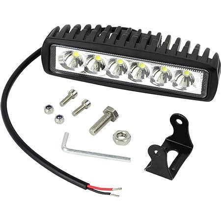 Picaa Pcs W Led Work Spot Light Bar In Car Spot Beam Slim Driving