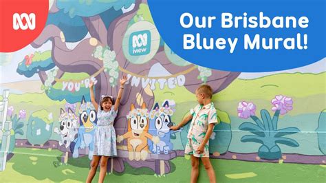 The Making Of Our Brisbane Mural 💙🎨 Bluey Abc Kids Youtube