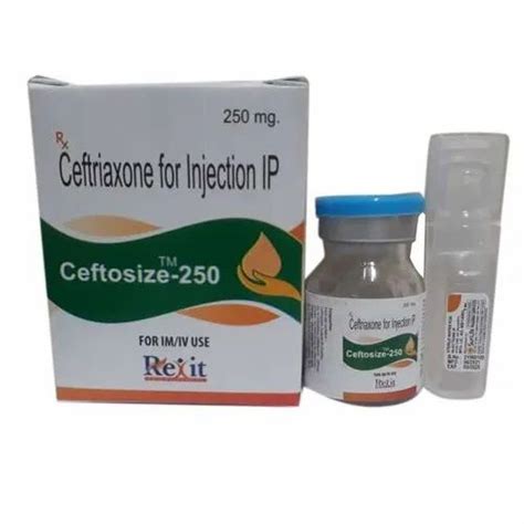 Pharmaceutical Injection 250mg Ceftriaxone Injection IP Wholesaler