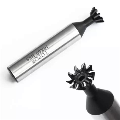 10MM 60 DEGREE HSS Dovetail Cutter End Mill Milling Speed Steel Router