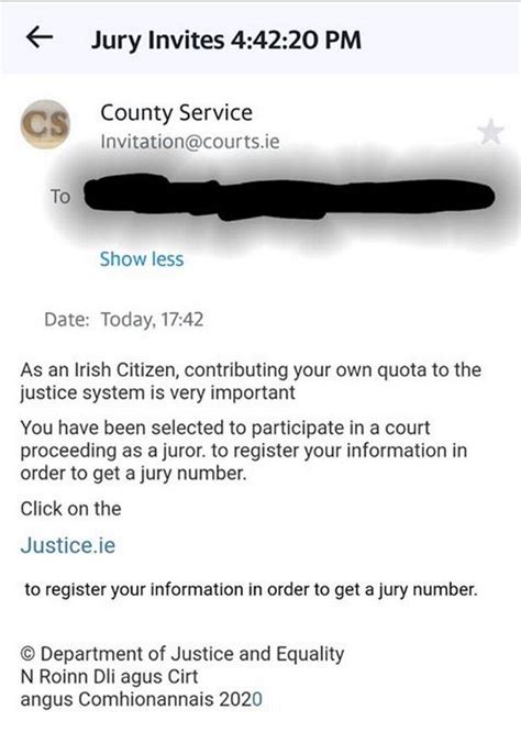 Warning Over Crafty Scammers Sending Convincing Jury Duty Emails Cork Beo