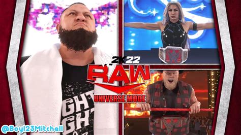 Wwe 2k22 Universe Mode Raw Fight Night Youtube