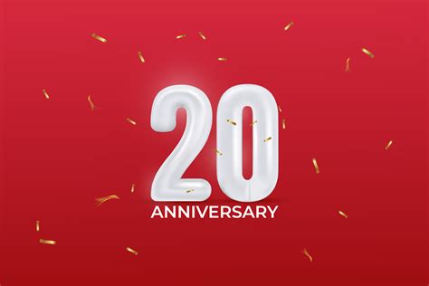 20 Th Anniversary Banner Template Graphic by ngabeivector · Creative ...