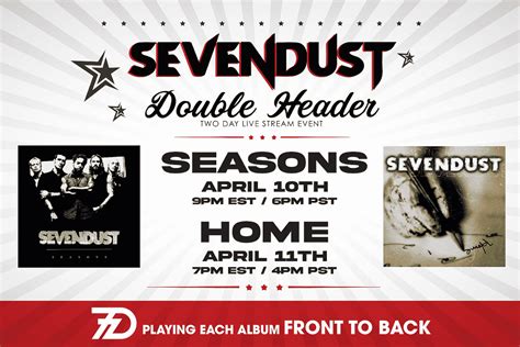 SEVENDUST To Play 'Seasons' And 'Home' Albums In Full In New Livestream Shows - Loaded Radio