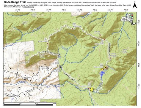 Map Soda Range Trail Andy Arthur Org