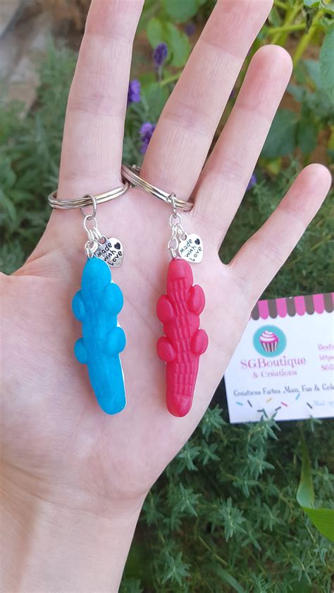 Porte Clefs D Amiti Crocodiles Partager Bff Etsy France