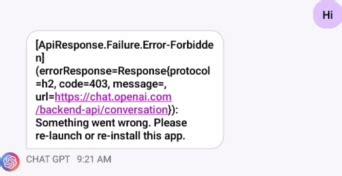 Chat Gpt Error Issue Skydoves Chatgpt Android Github