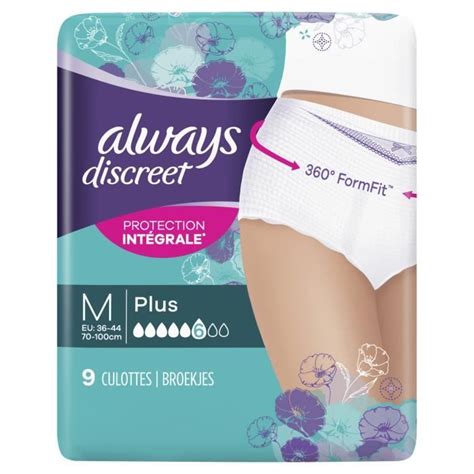 ALWAYS Discreet Culottes Pour Fuites Urinaires Plus Taille M Paquet