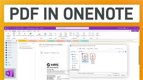 Pdf In Onenote Einf Gen Bearbeiten Youtube