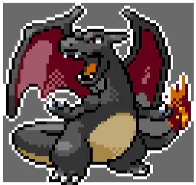 Shiny Charizard Sprite by ThePixelater on DeviantArt