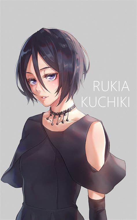 Safebooru 1girl Bangs Black Dress Black Gloves Black Hair Bleach