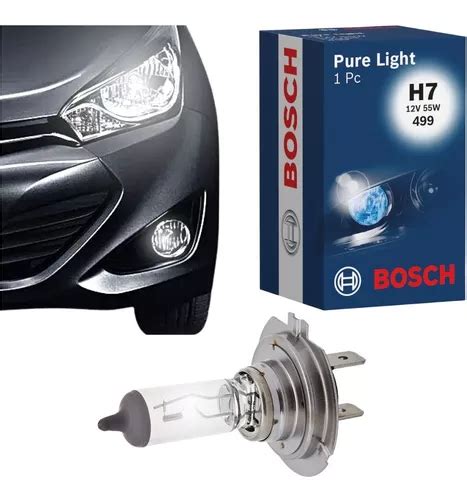 Farol L Mpada Carro Halogena Bosch H V W Pure Light