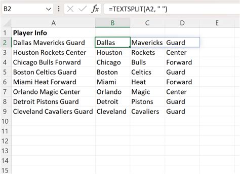 How To Split Text By Space In Excel With Example