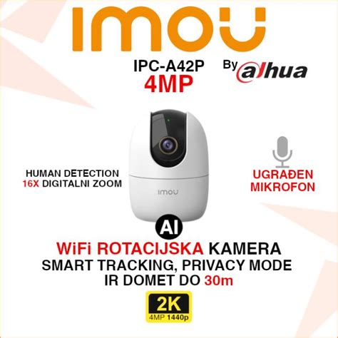 IMOU RANGER 2 AI WIFI SMART HOME KAMERA 4MP IPC A42P