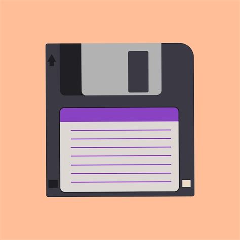 Premium Vector Magnetic Floppy Disk Icon For Storing Computer Data