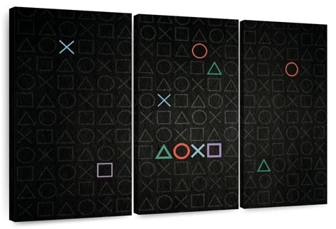 PlayStation Symbols Wall Art | Digital Art