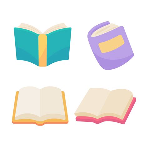 book colorful cover learning by reading books in the library cute cartoon books for kids ...