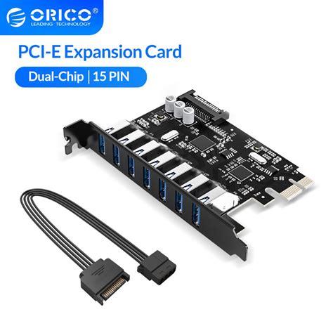 Orico Expansion Card 7 Port Pci E Express Card Pcie Adapt Pci E With A